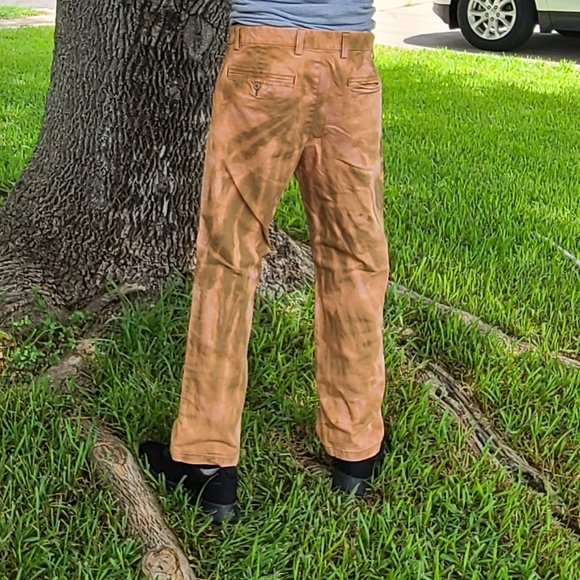 Bleach dyed Old Navy ultimate loose casual pants size 32 - Picture 3 of 11